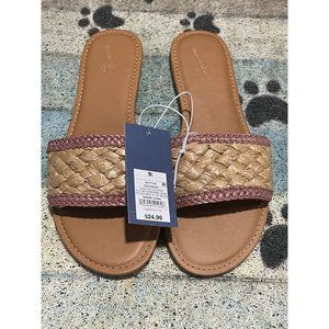 Universal Thread Women's Dez Woven Slide Sandals Rose Pink Size: 9.5